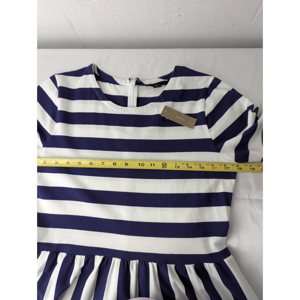 J. Crew‎ Rugby Striped Midi Maxi Cotton Dress W Pockets Sz 6 NWT - Picture 7 of 10